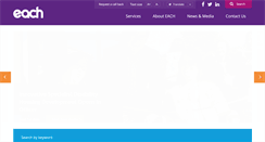 Desktop Screenshot of each.com.au